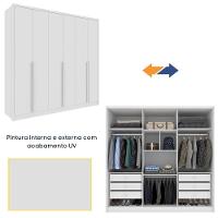 Roupeiro Fortuna 6 Portas Tcil Neve - 6