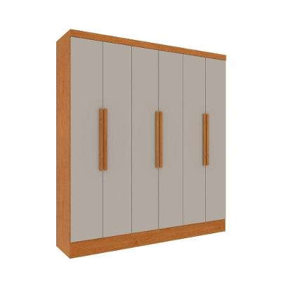 Roupeiro Bariloche 6 Portas Tcil Cinamomo-off