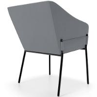 Kit 3 Cadeiras Para Sala De Jantar Estar Living Olívia L02 Suede Cinza - Lyam Decor - 7