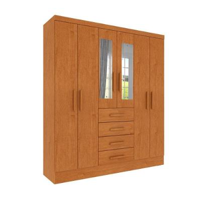 Roupeiro Arizona Com Espelho 6 Portas Tcil Cinamomo