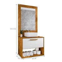 Kit Para Banheiro Espelho Ribeiro Pérola - 5