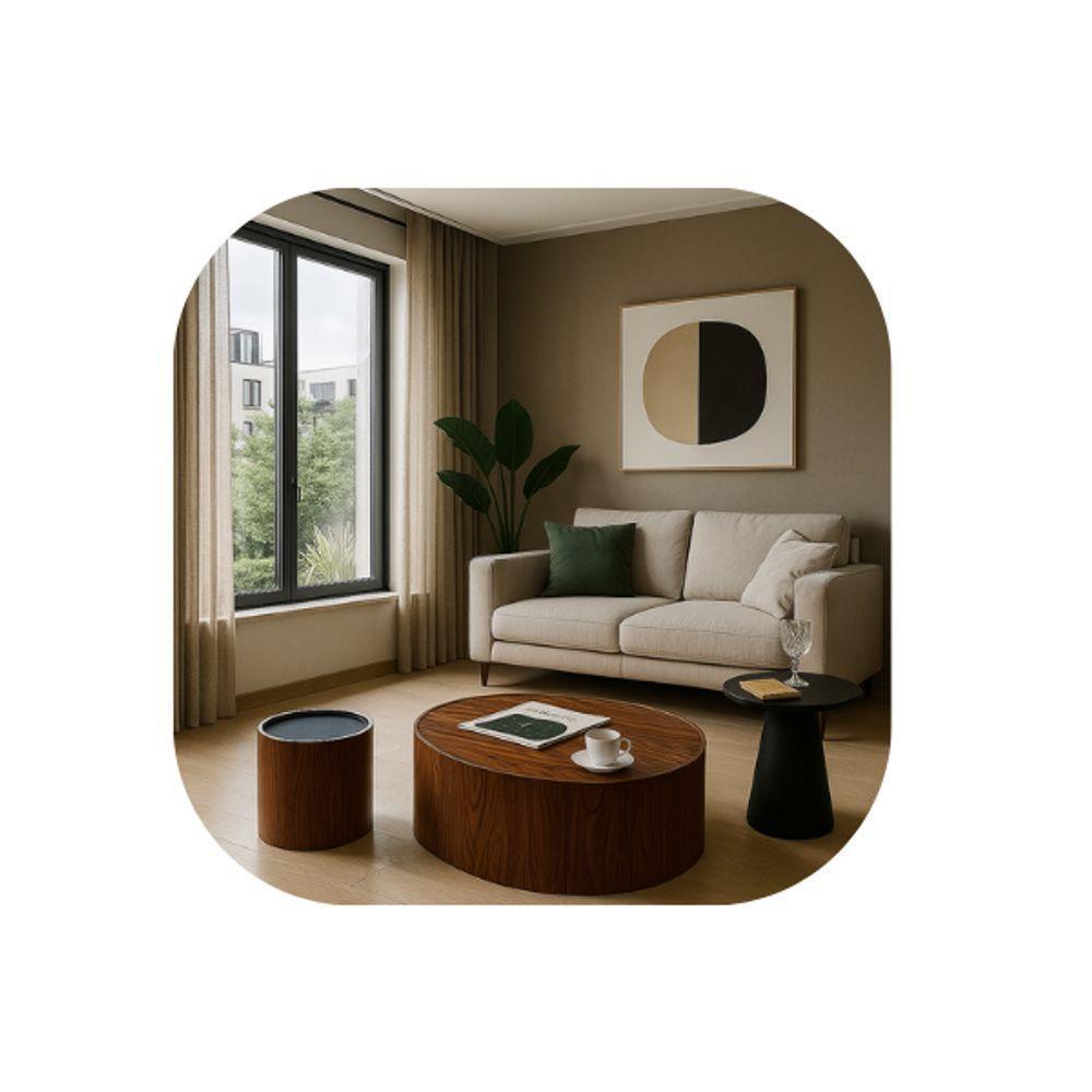 Conjunto Mesas De Centro Orgânica Alicaia - 3