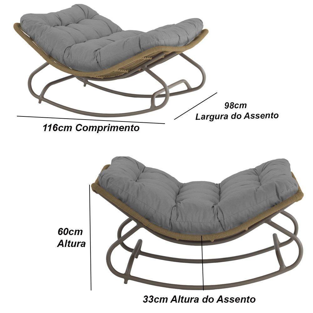 Poltrona Balanço Viena Corda Náutica Trama Original Rami - 3