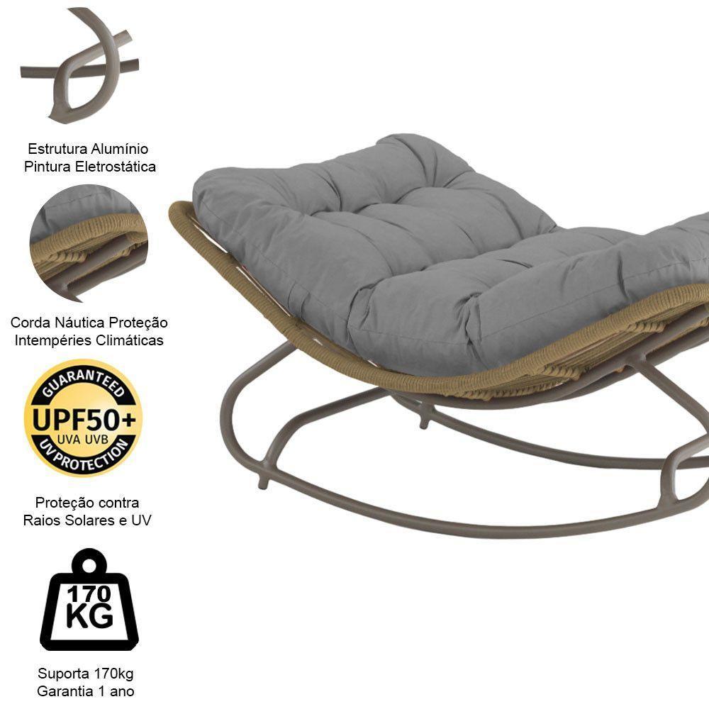 Poltrona Balanço Viena Corda Náutica Trama Original Rami - 4