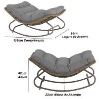 Poltrona Balanço Viena Corda Náutica Trama Original Rami - 3