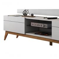 Rack Com Painel Para Tv 60 Polegadas Branco Classic 2g 2.2 - Imcal Móveis - 5