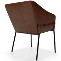 Kit 4 Cadeiras Para Sala De Jantar Estar Living Olívia L02 Couríssimo Marrom - Lyam Decor - 7