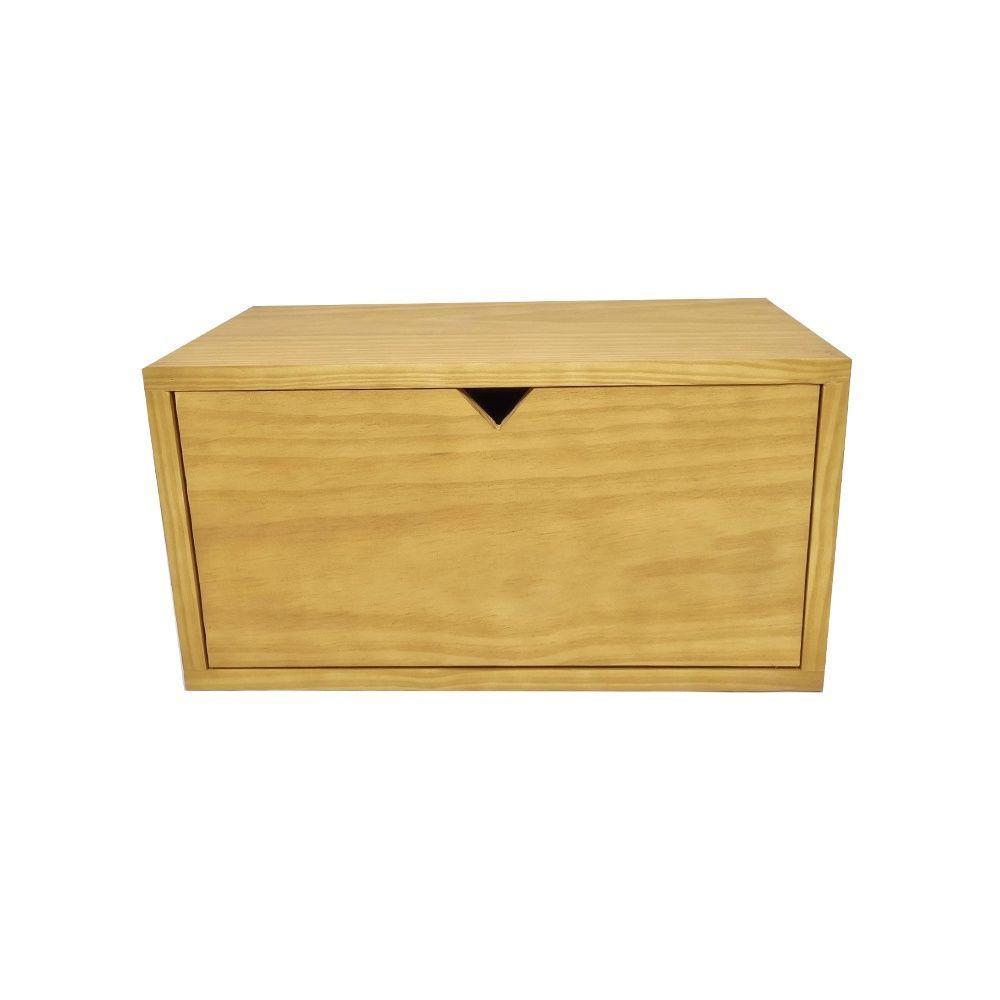 Nicho Com Porta Para Estante Pipa Em Madeira Mel - 1