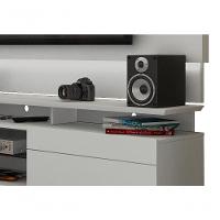 Rack Com Painel Para Tv 60 Polegadas Branco Classic +2g 2.2 Com Led - Imcal Móveis