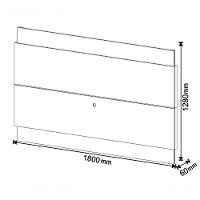 Rack Com Painel Classic +3g 1.8 Nature Com Off White - Imcal Móveis