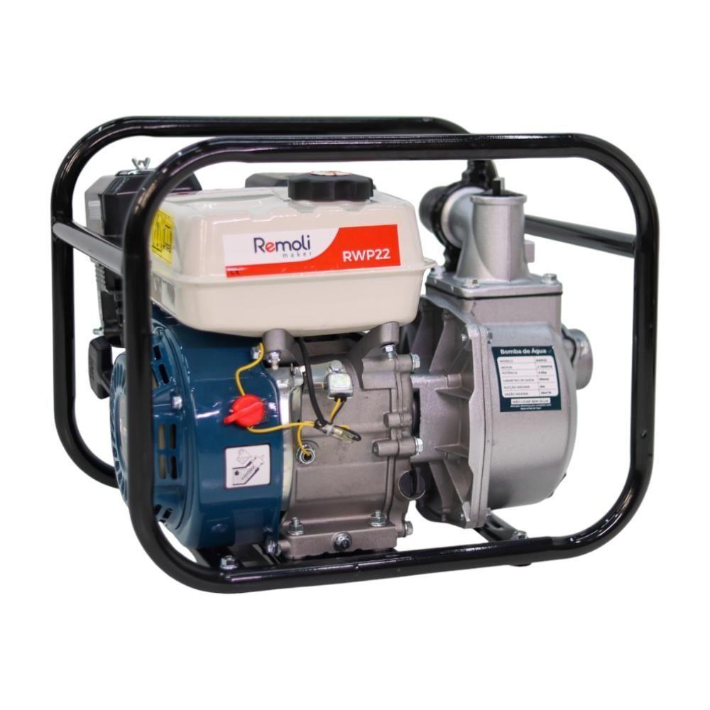 Motobomba Gasolina 5,5hp Autoescorvante 2x2 Remoli Rsp22 Vazão Máx 35 M³-h - 4