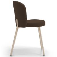 Kit 03 Cadeiras Para Sala De Jantar Cozinha Estofada Gavi Arena L02 Suede Marrom - Lyam Decor - 6