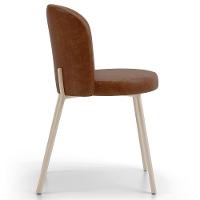 Kit 06 Cadeiras Para Sala De Jantar Cozinha Estofada Gavi Arena L02 Couríssimo Marrom - Lyam Decor - 6