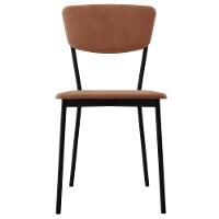 Kit 05 Cadeira Para Sala De Jantar Village Preto C01 Veludo Bege - Lyam Decor