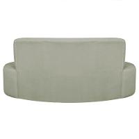 Kit Recamier Curvo Amsterdã 200cm E 2 Poltronas Amore Luxo Bouclé Cor Verde Oliva - 5