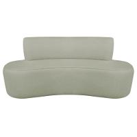 Kit Recamier Curvo Amsterdã 200cm E 2 Poltronas Amore Luxo Bouclé Cor Verde Oliva - 7