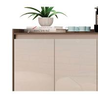 Buffet Aparador Retrô Delux 3 Portas Malbec Com Off White - Moveisaqui - 3