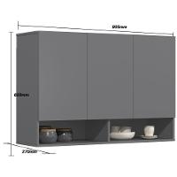 Armario De Cozinha Milão Cinza