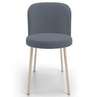 Kit 04 Cadeiras Para Sala De Jantar Cozinha Estofada Gavi Arena L02 Suede Cinza - Lyam Decor - 3