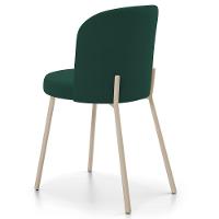 Kit 02 Cadeiras Para Sala De Jantar Cozinha Estofada Gavi Arena L02 Suede Verde Musgo - Lyam Decor - 7