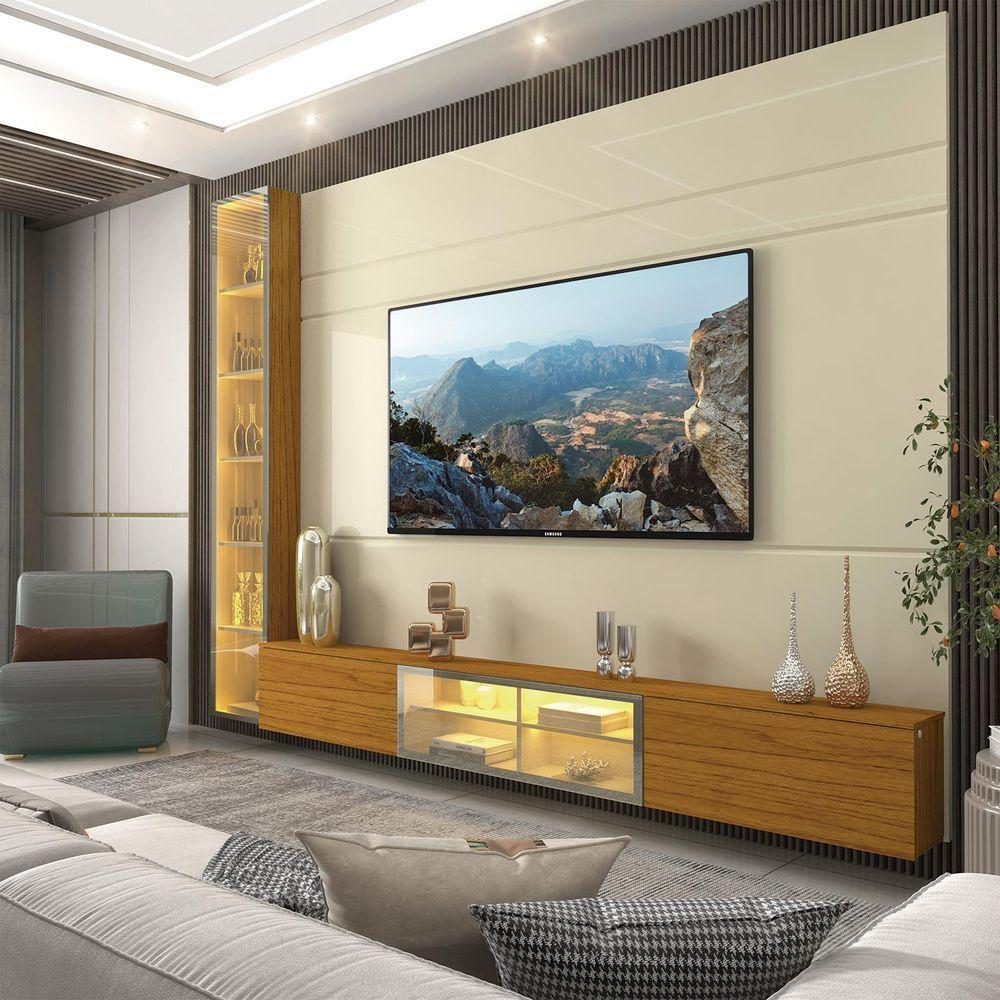 Home Luminare Reflecta 255 1 Torre Para Tvs De Até 85 Polegadas Off White Naturale - Gelius - 6