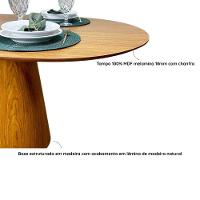 Mesa De Jantar Cone Retangular Arredondada 235x122cm Madeira Freijó - 2