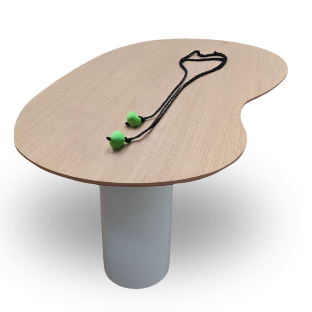 Mesa Organica Bean Laca+freijo Claro 244x137cm - 2