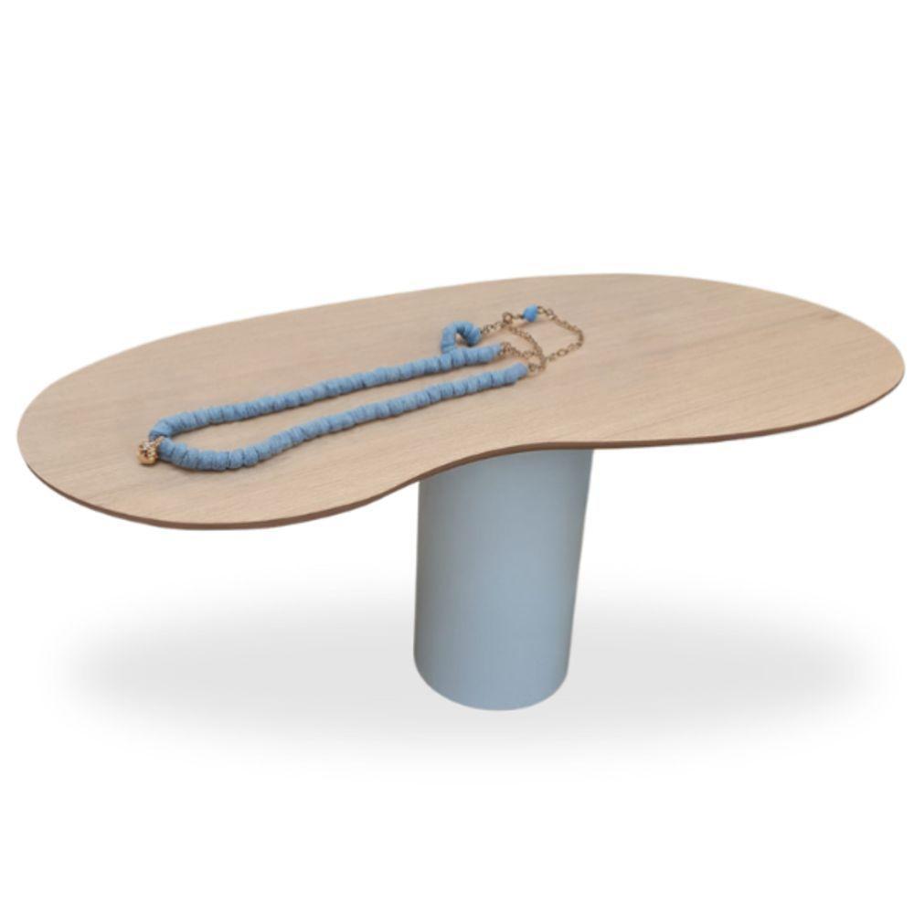 Mesa Organica Bean Laca+freijo Claro 244x137cm - 4