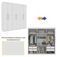 Roupeiro Lagos 6 Portas Tcil Neve - 6