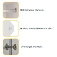 Roupeiro Lagos 6 Portas Tcil Neve - 7