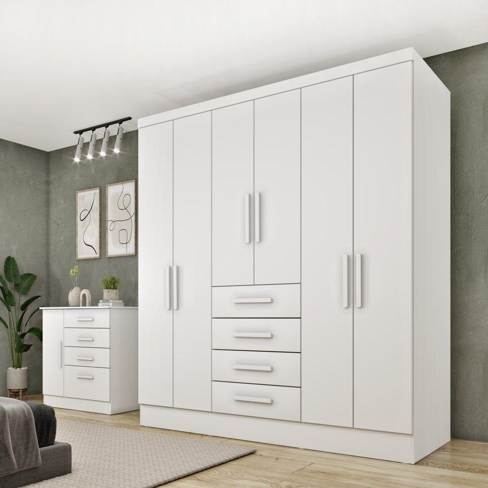 Roupeiro Arizona 6 Portas Tcil Neve - 1