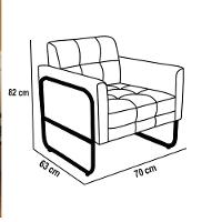 Poltrona Sala Industrial Alta Tubo Dourado Kit 2 Elisa Suede Rosê D03 - D'rossi