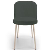 Kit 05 Cadeiras Para Sala De Jantar Cozinha Estofada Gavi Arena L02 Linho Verde Musgo - Lyam Decor - 3