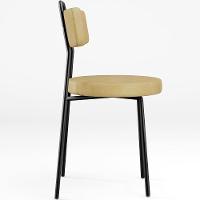 Kit 04 Cadeiras Decorativas Estofada Sala De Jantar Barcelona L02 Couríssimo Casco Fendi - Lyam Decor - 6