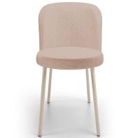 Kit 06 Cadeiras Para Sala De Jantar Cozinha Estofada Gavi Arena L02 Linho Rosê - Lyam Decor - 3