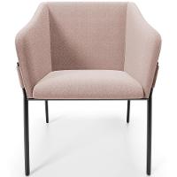 Kit 3 Cadeiras Para Sala De Jantar Estar Living Olívia L02 Bouclê Rosê - Lyam Decor - 3