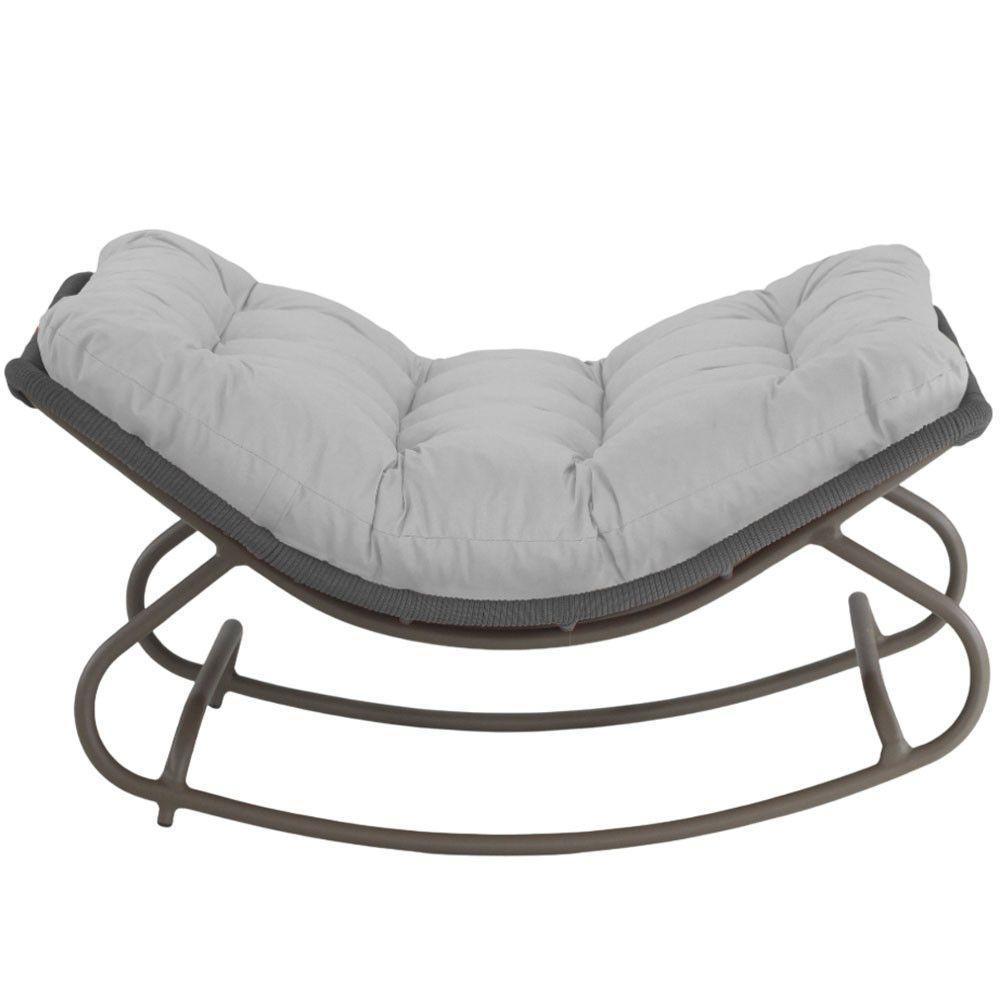 2 Poltronas Balanço Vienacorda Náutica Trama Original Cinza - 4