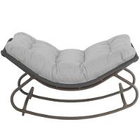 2 Poltronas Balanço Vienacorda Náutica Trama Original Cinza