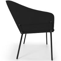 Kit 3 Cadeiras Para Sala De Jantar Estar Living Olívia L02 Suede Preto - Lyam Decor - 6