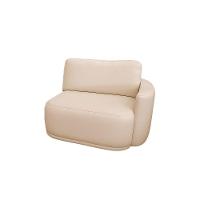 Sofá 2 Lugares Orgânico 194cm Modulado Para Sala Brumma Bouclê K01 - D'rossi Cor Bege - 5