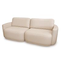 Sofá 2 Lugares Orgânico 194cm Modulado Para Sala Brumma Bouclê K01 - D'rossi Cor Bege - 6