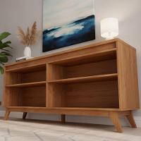 Buffet Aparador Sala De Jantar Estar 4 Portas Flip Mel