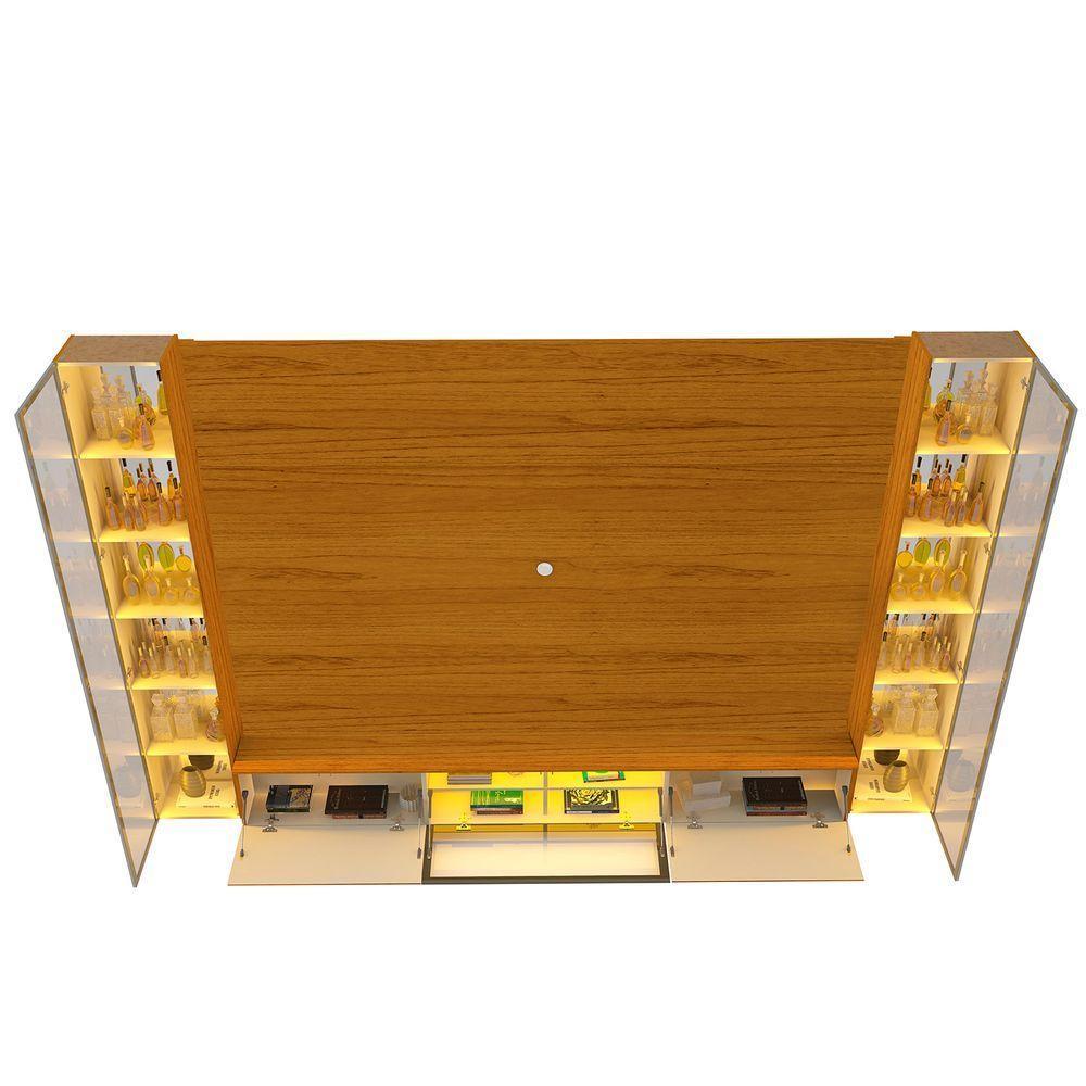 Home Luminare Reflecta 293 2 Torres Para Tvs De Até 85 Polegadas Com Led E Espelho Naturale - Gelius - 3