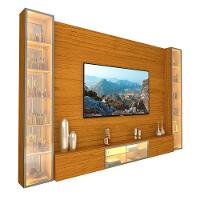 Home Luminare Reflecta 293 2 Torres Para Tvs De Até 85 Polegadas Com Led E Espelho Naturale - Gelius - 1