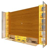 Home Luminare Reflecta 293 2 Torres Para Tvs De Até 85 Polegadas Com Led E Espelho Naturale - Gelius - 2