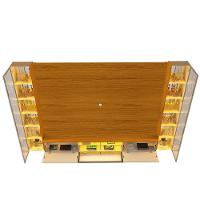 Home Luminare Reflecta 293 2 Torres Para Tvs De Até 85 Polegadas Com Led E Espelho Naturale - Gelius - 3