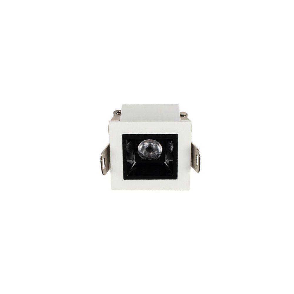 Spot De Embutir Astraled Downlight Evon Led 2w Bivolt Branco / Preto - 4000k - Luz Neutra - 1