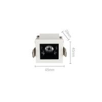 Spot De Embutir Astraled Downlight Evon Led 2w Bivolt Branco / Preto - 4000k - Luz Neutra - 2