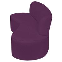 Sofá Curvo 4 Lugares Amsterdã 200cm Suede Cor Roxo - 2