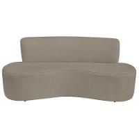 Sofá Curvo 4 Lugares Amsterdã 200cm Suede Cor Cappuccino - 5